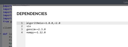 algorithmia-dependencies